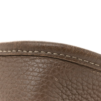 Hermes Taurillon Clemence Evelyne III GM Etoupe 17 of 18