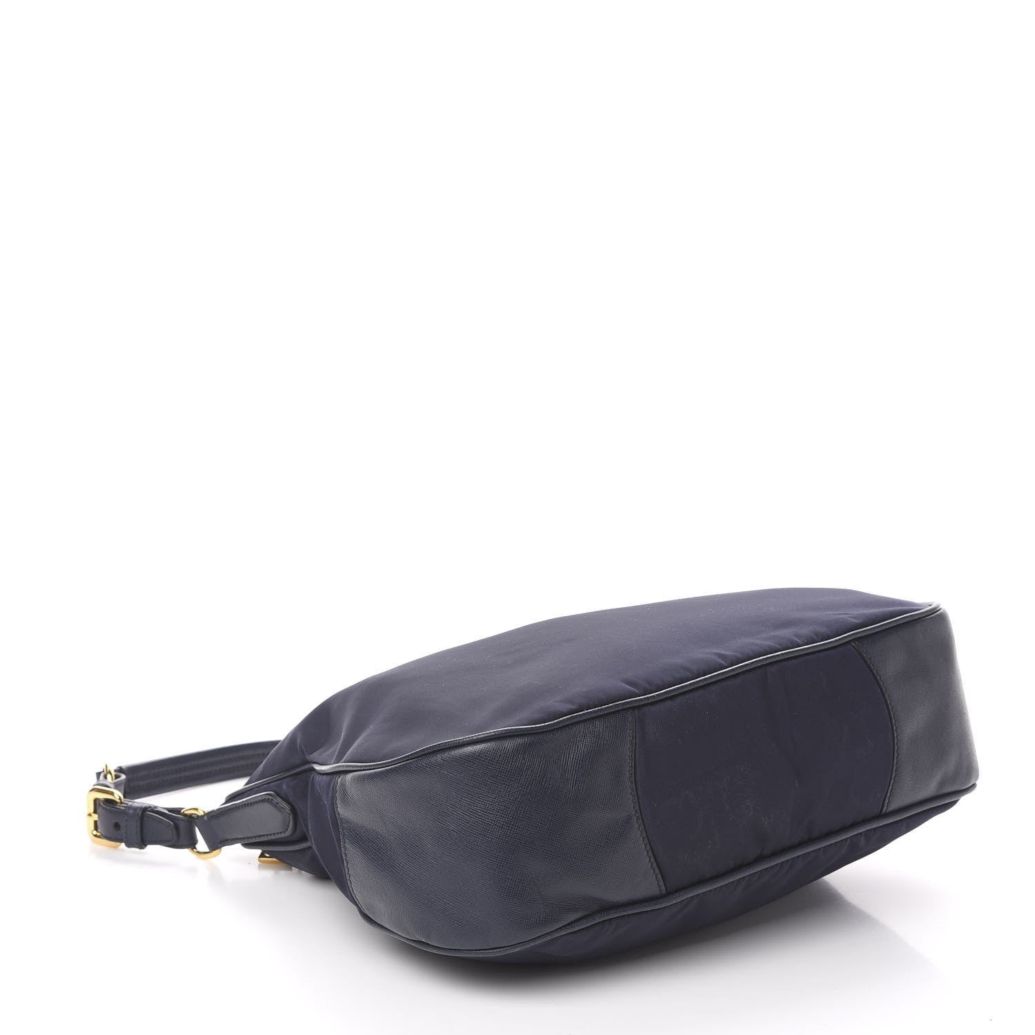 Prada Tessuto Nylon Saffiano Hobo Baltico 5 of 12