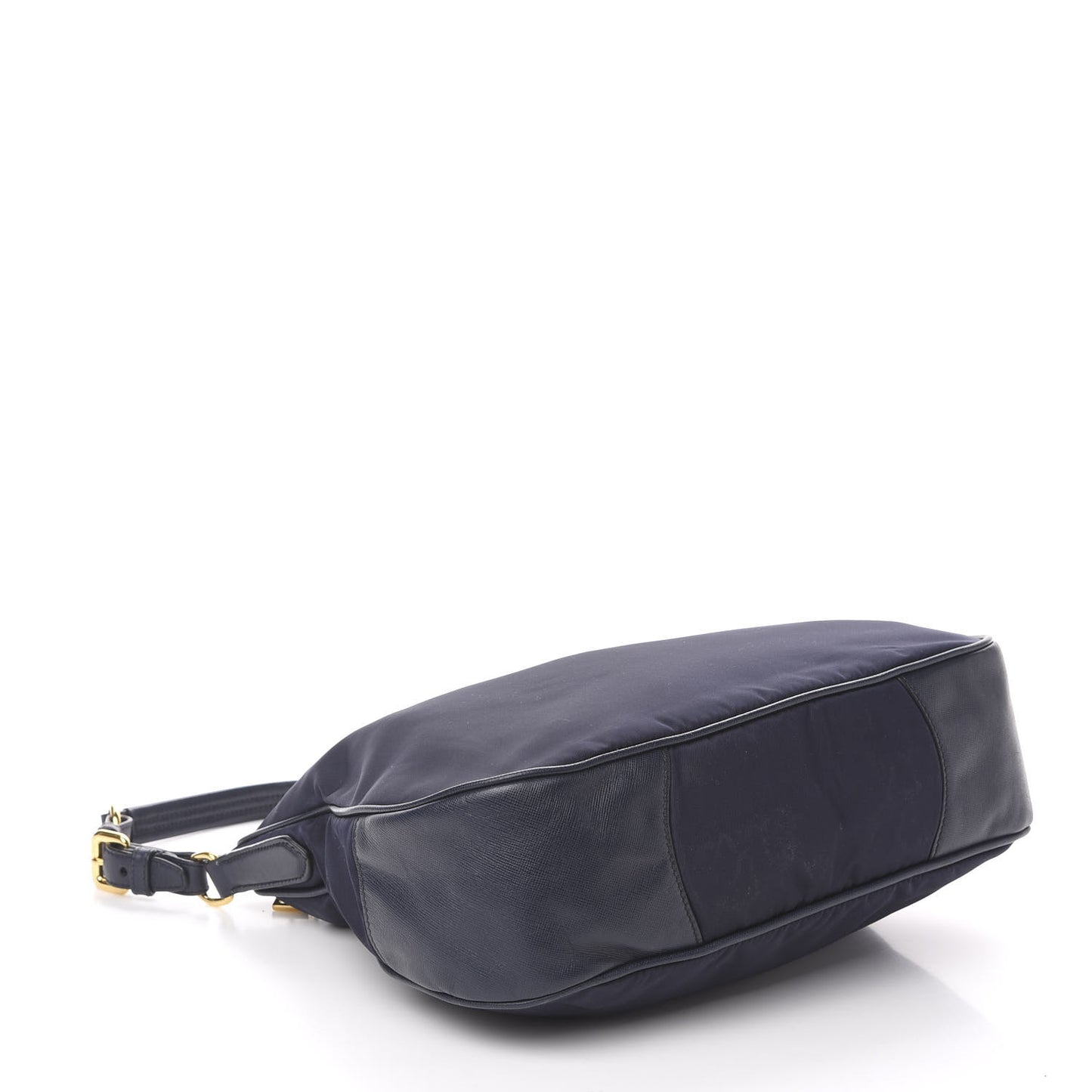 Tessuto Nylon Saffiano Hobo Baltico