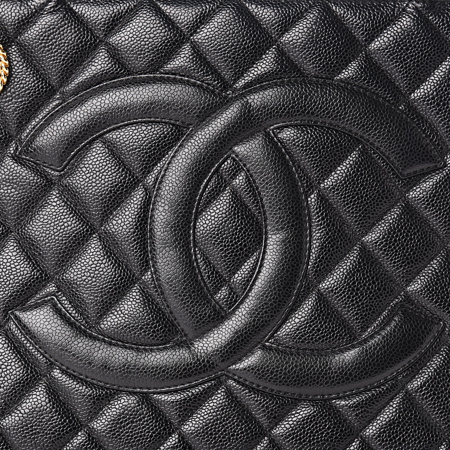 Chanel Caviar Quilted Medallion Tote Black 10 of 13