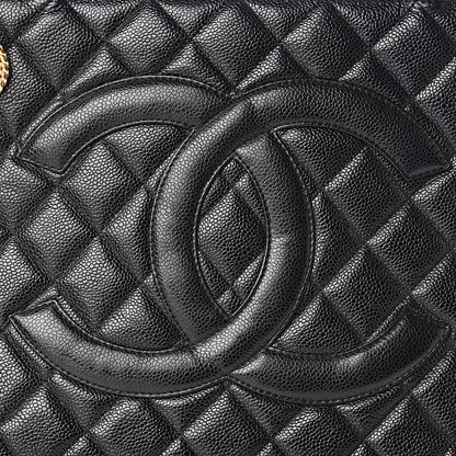 Chanel Caviar Quilted Medallion Tote Black 10 of 13