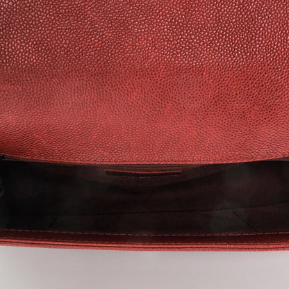 Chanel Caviar Quilted New Medium Boy Flap Dark Red 5 of 7