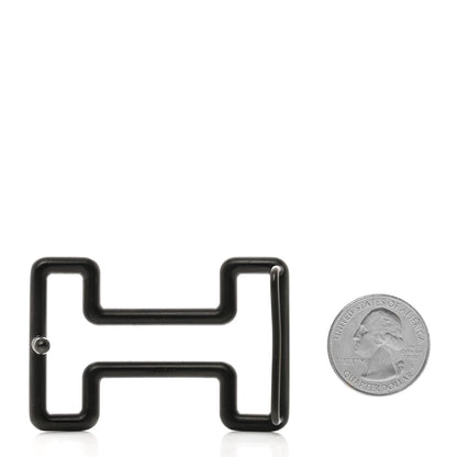 Hermes PVD Plated 32mm Tonight Belt Buckle Black 2 of 3