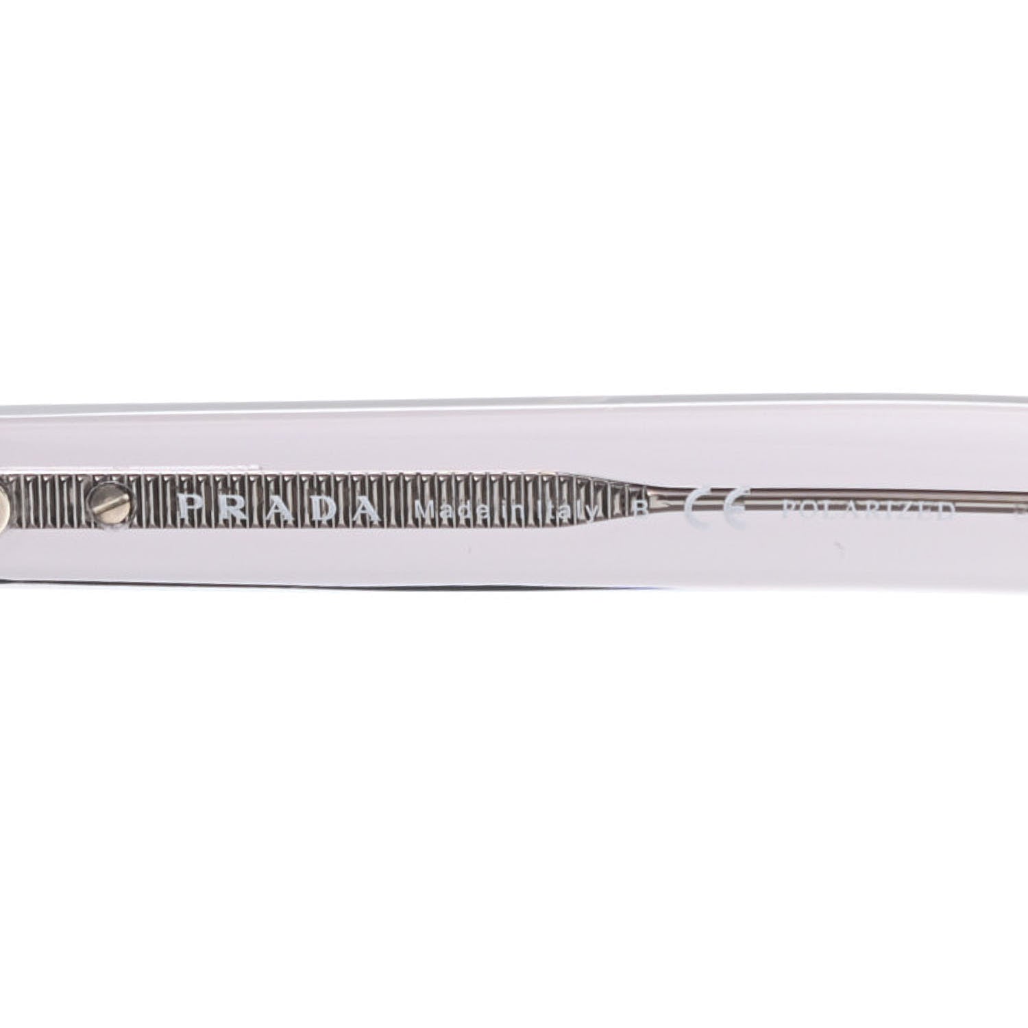 Prada Square Polarized Sunglasses PR 04YS Transparent Grey 5 of 5