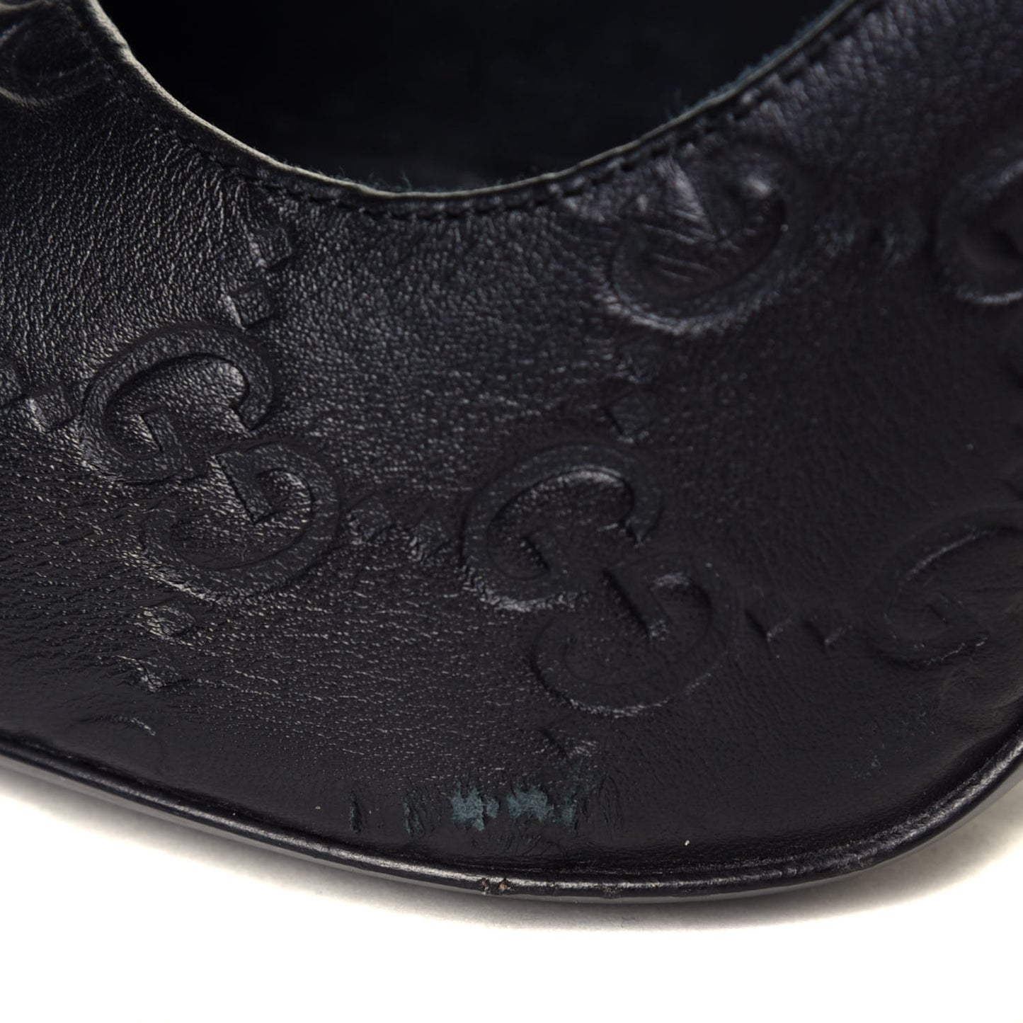 Guccissima Peep Toe Pumps 38 Black