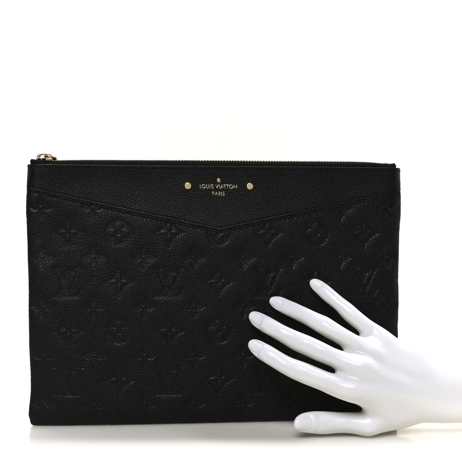 Louis Vuitton Empreinte Daily Pouch Black 2 of 7