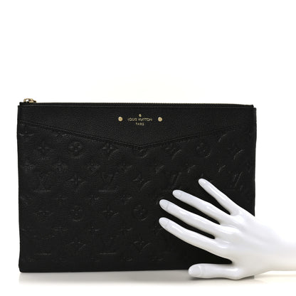 Louis Vuitton Empreinte Daily Pouch Black 2 of 7