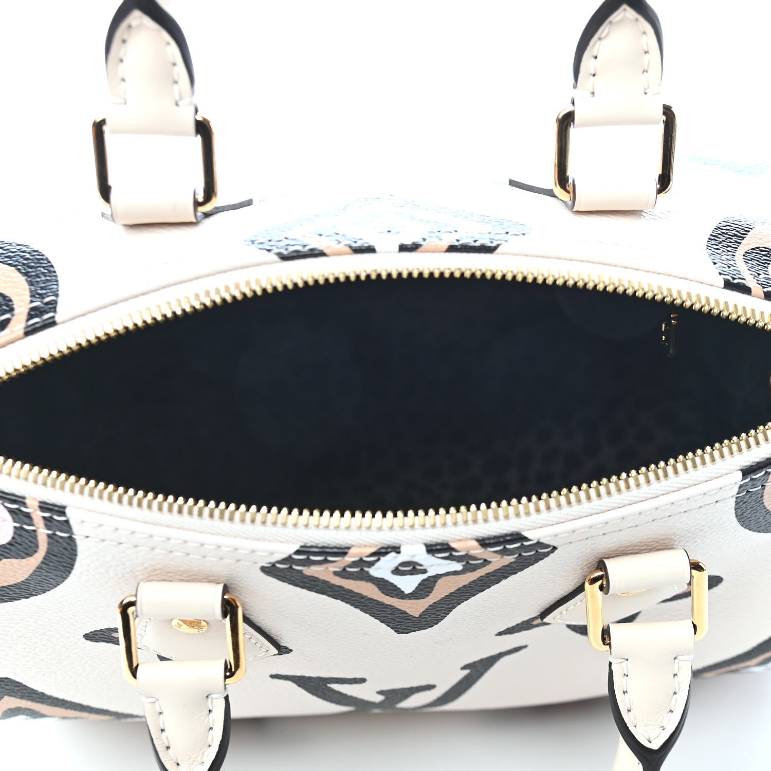 Louis Vuitton Monogram Giant Wild At Heart Speedy Bandouliere 25 Creme 5 of 8