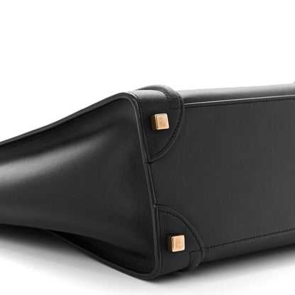 Celine Smooth Calfskin Micro Luggage Black 8 of 10