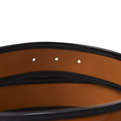 Gucci Azalea Calfskin Matelasse Diagonal Torchon Double G 40mm Belt 80 32 Cognac Black 5 of 7