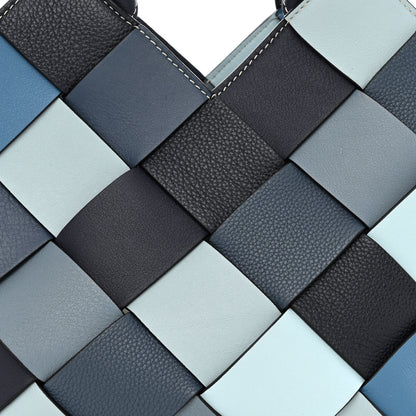 Loewe Calfskin Woven Small The Surplus Collection Basket Bag Steel Crystal 8 of 12