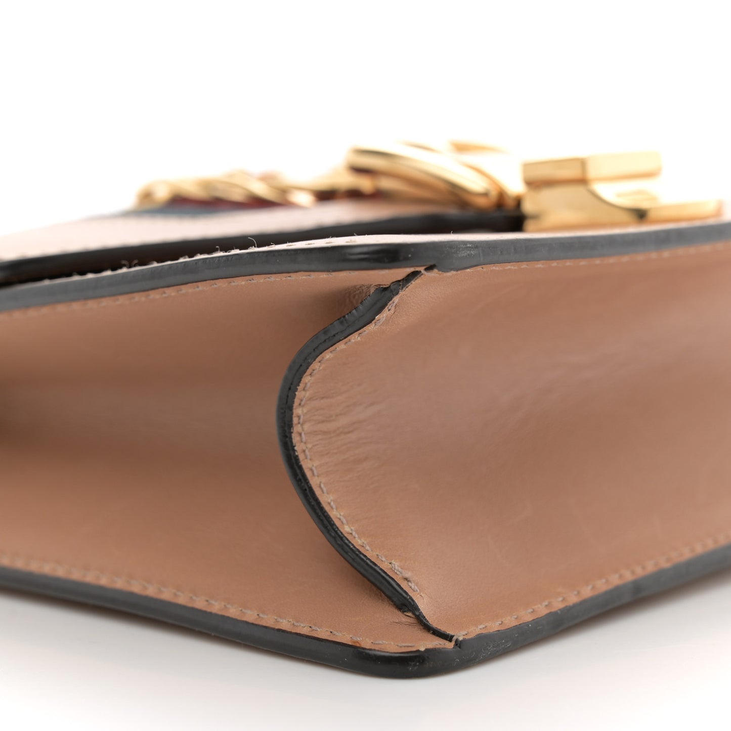 Calfskin Mini Sylvie Chain Shoulder Bag Porcelain Rose