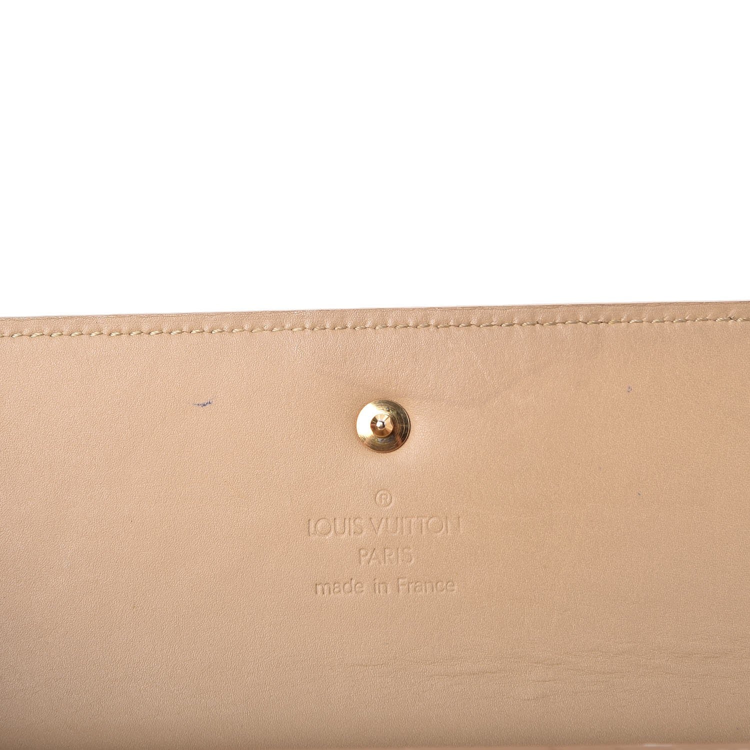 Louis Vuitton Vernis Porte Tresor International Wallet Beige 6 of 12