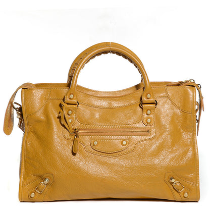 Balenciaga Agneau Giant 12 Gold Hardware City Jaune Moutarde 1 of 12