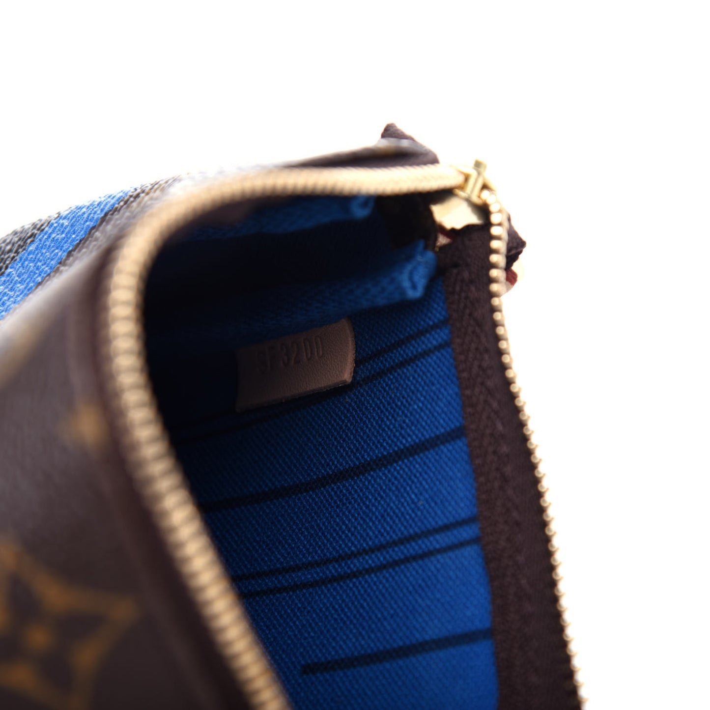 Monogram My LV Heritage Mini Pochette Accessories Black Bleu Clair
