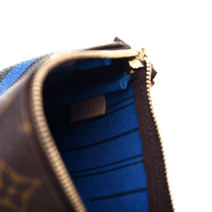 Louis Vuitton Monogram My LV Heritage Mini Pochette Accessories Black Bleu Clair 6 of 11