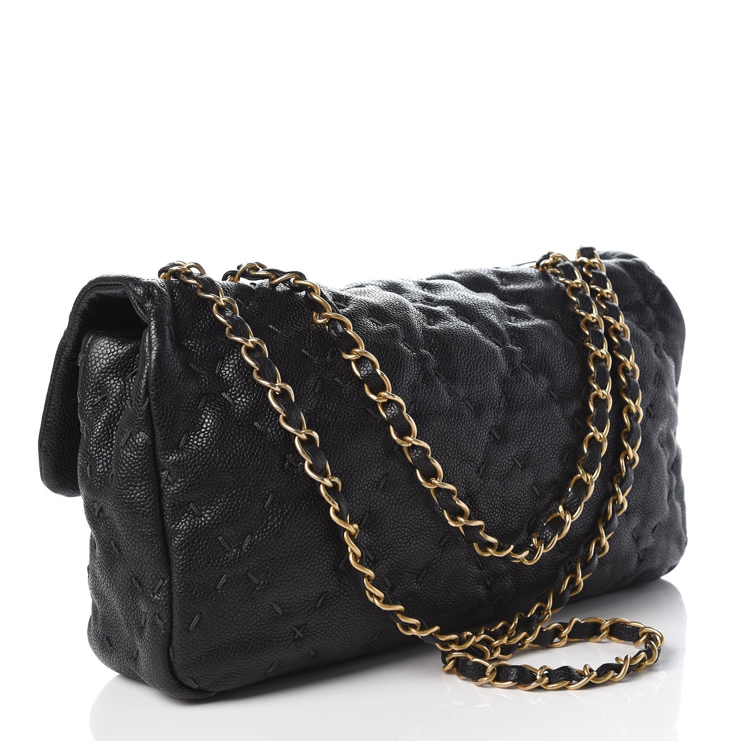 Chanel Caviar Wild Stitch Flap Black 3 of 8