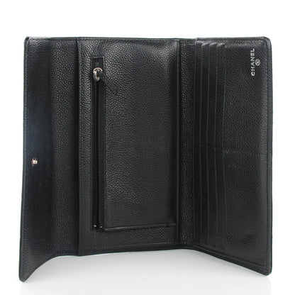 Chanel Caviar Quilted Large Flap Wallet Black 5 of 8