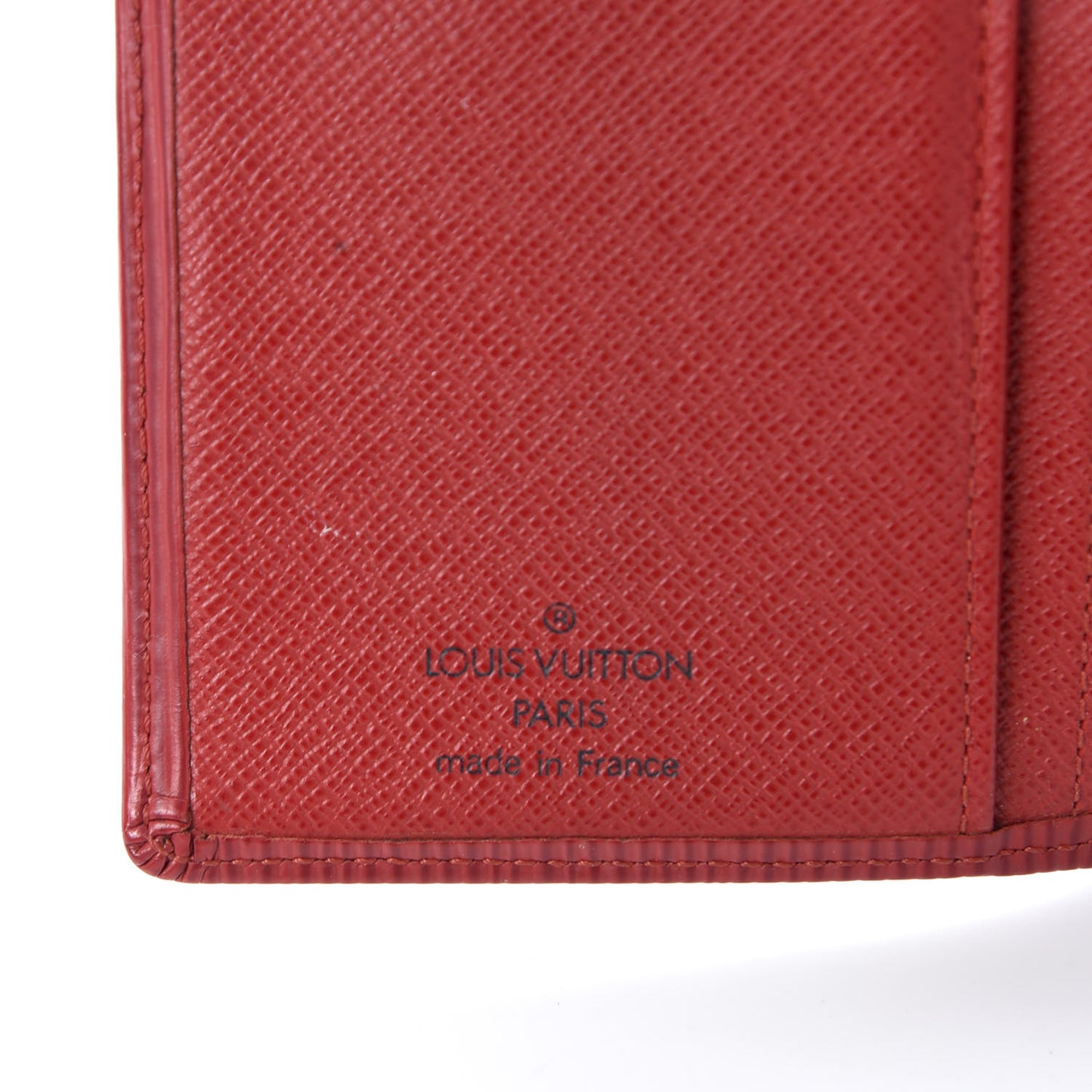 Epi French Purse Wallet Castillan Red