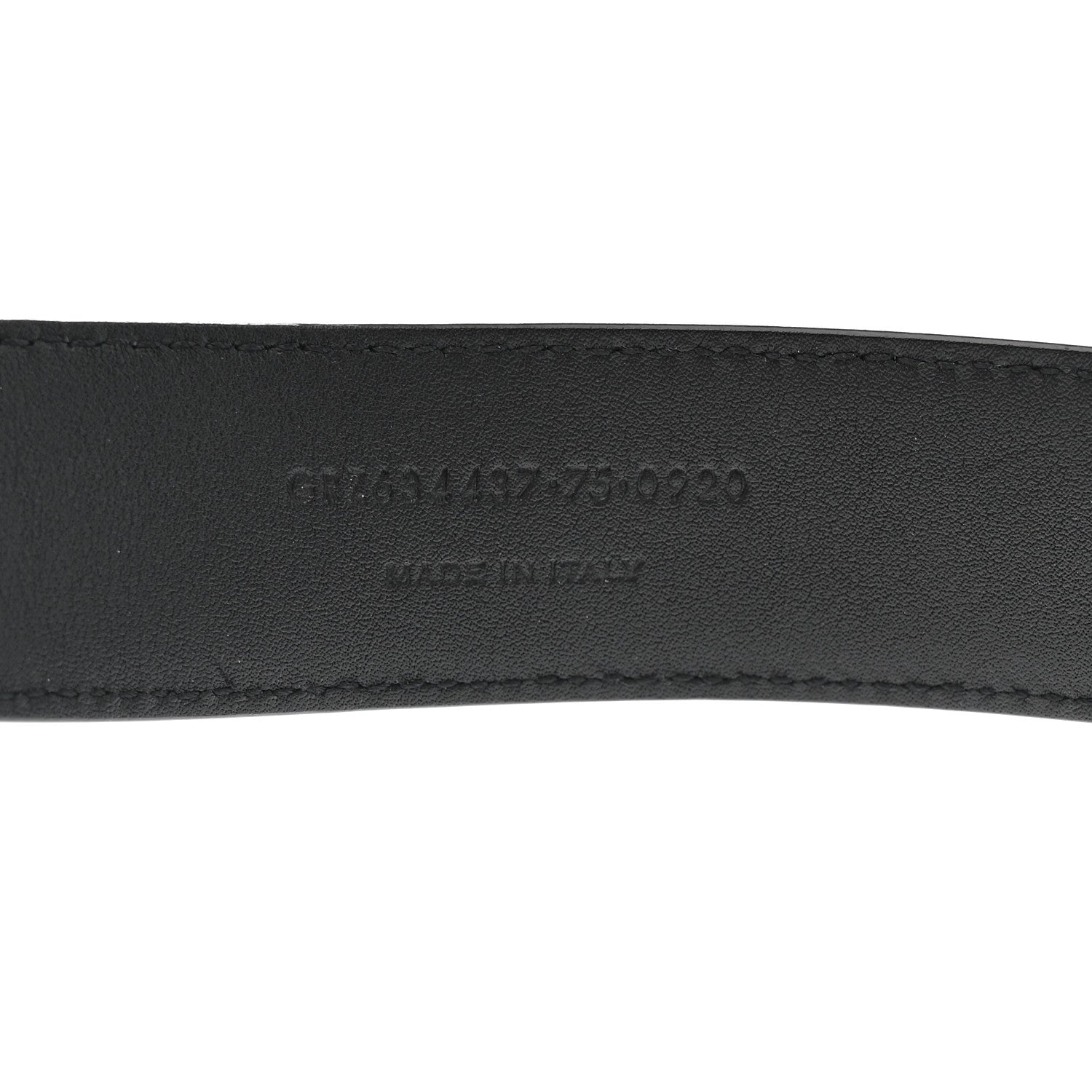 Saint Laurent Smooth Calfskin Monogram Square Buckle Belt 75 30 Black 4 of 6
