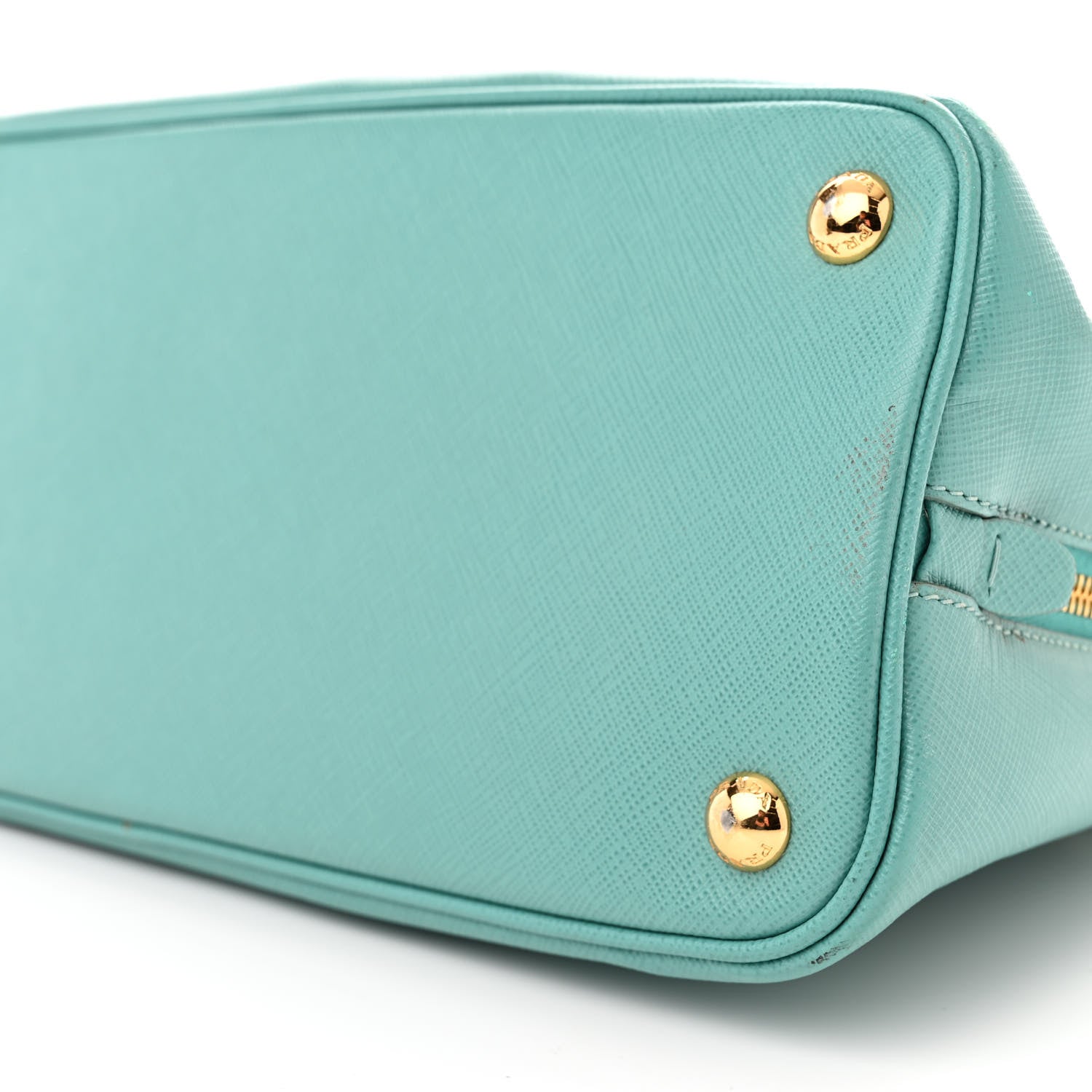 Prada Saffiano Lux Medium Open Promenade Tote Turquoise 9 of 11