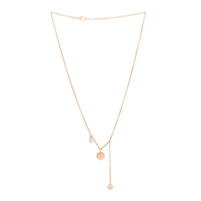 Hermes 18K Rose Gold Diamond PM Ex-Libris Pendant Necklace 3 of 6