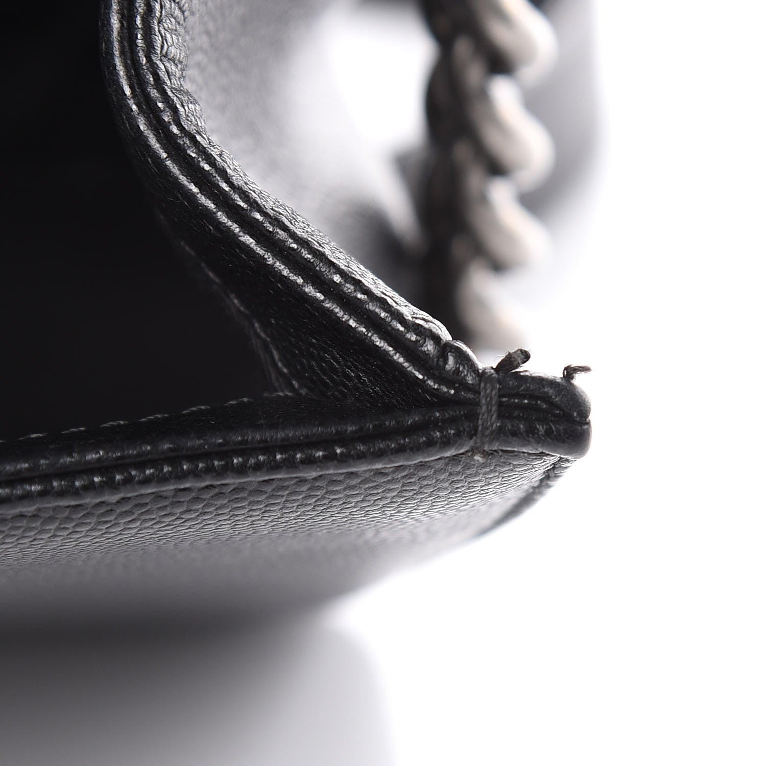 Chanel Caviar Chevron Quilted New Medium Boy Flap Black 15 of 17