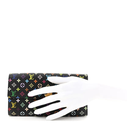 Louis Vuitton Monogram Multicolor Sarah Wallet Black 2 of 10
