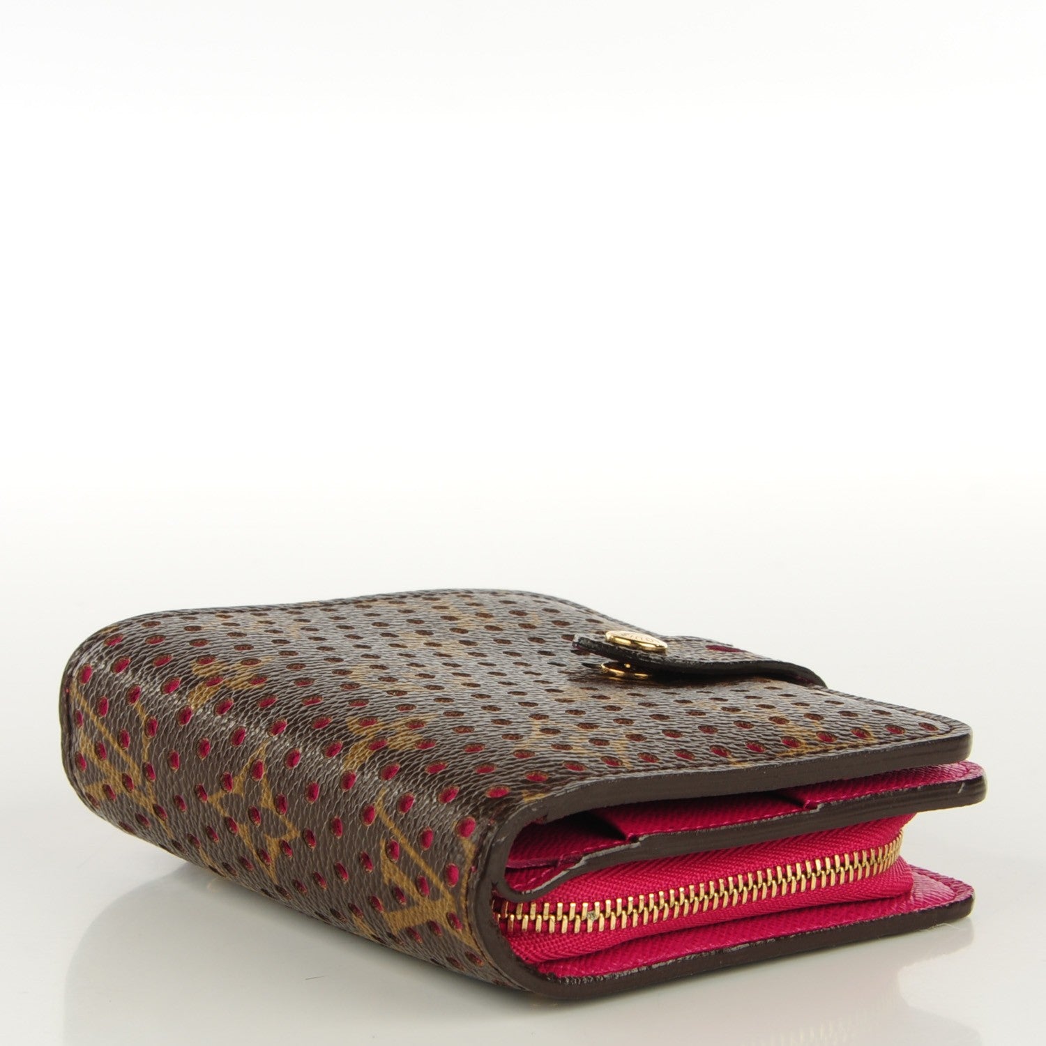 Louis Vuitton Monogram Perforated Compact Zipped Wallet Fuchsia 4 of 8