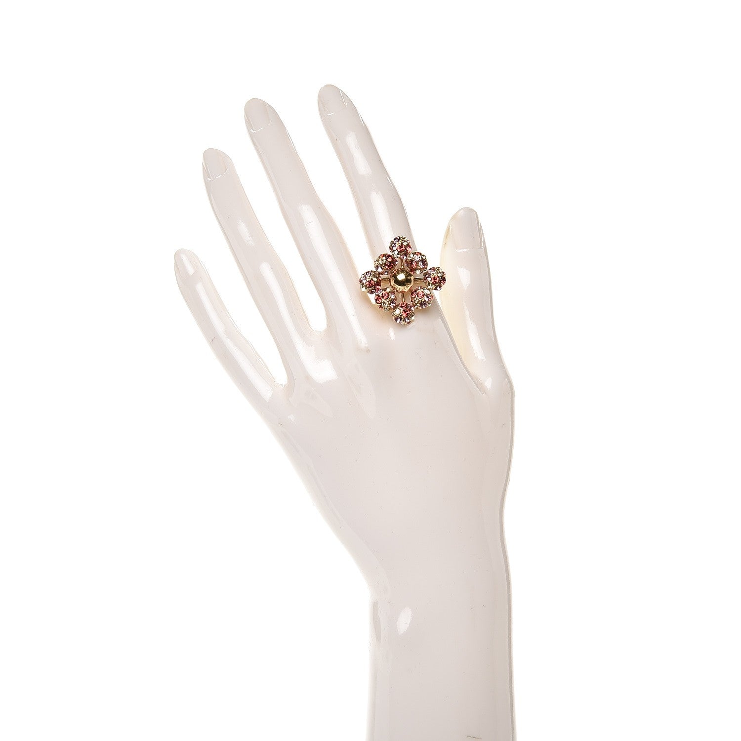 Louis Vuitton Swarovski Crystal 1001 Nuits Ring Medium 6.5 2 of 5