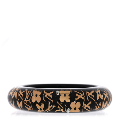 Louis Vuitton Resin Swarovski Medium Inclusion Bracelet GM Black 3 of 5