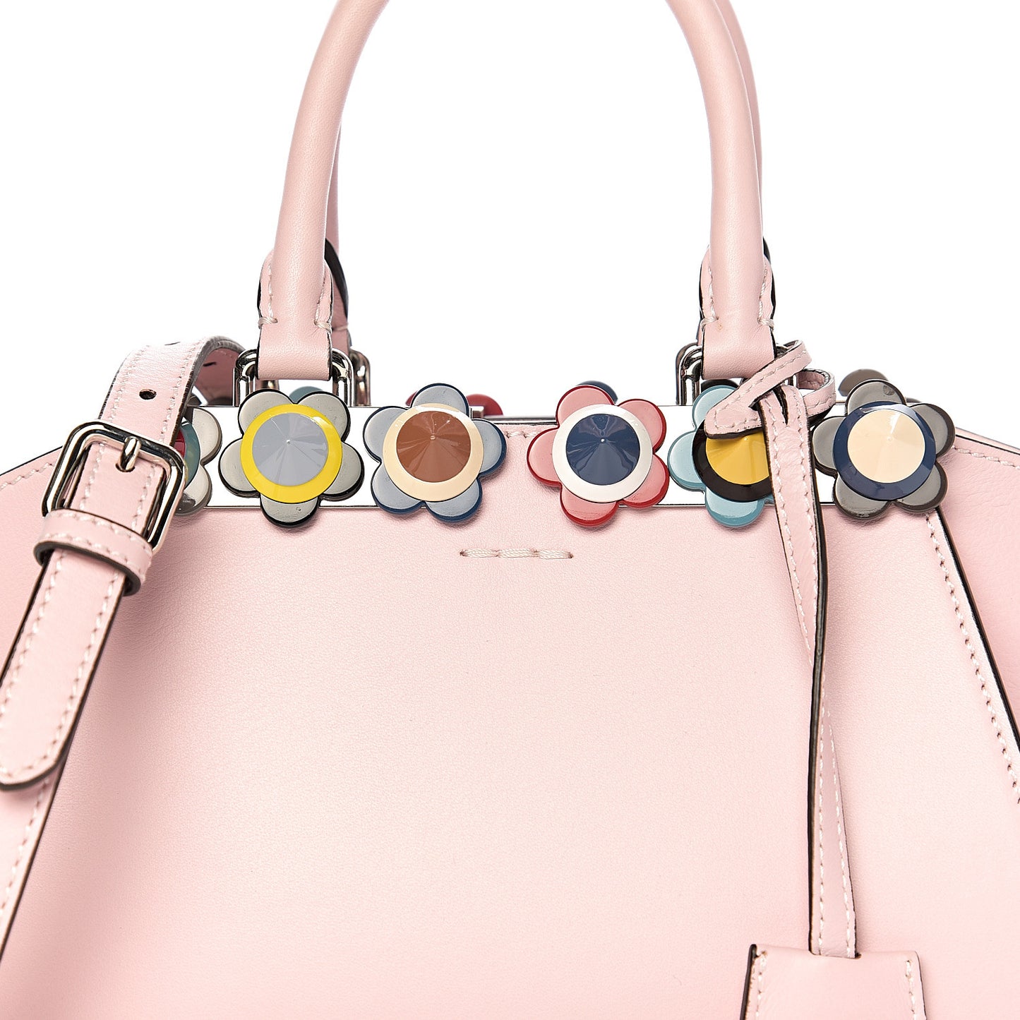 Vitello Dolce Plexiglass Flowerland Studded Mini 3Jours Tote Peonia Multicolor