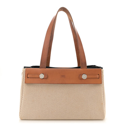Hermes Toile Vache Hunter Herbag Cabas PM Natural 1 of 16