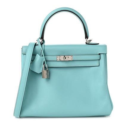 Hermes Swift Kelly Retourne 25 Bleu Atoll 1 of 10