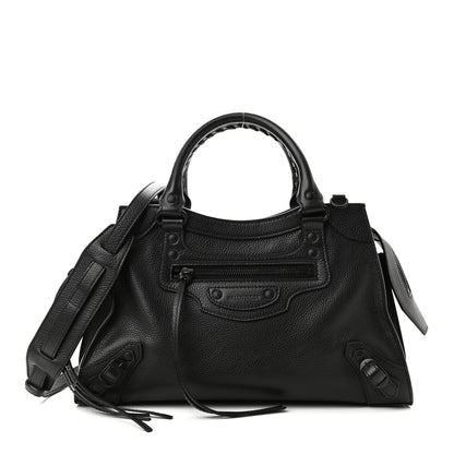 Balenciaga Grained Calfskin Neo Classic Black Hardware S City Black 1 of 10