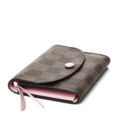 Louis Vuitton Damier Ebene Rosalie Coin Purse Rose Ballerine 4 of 7