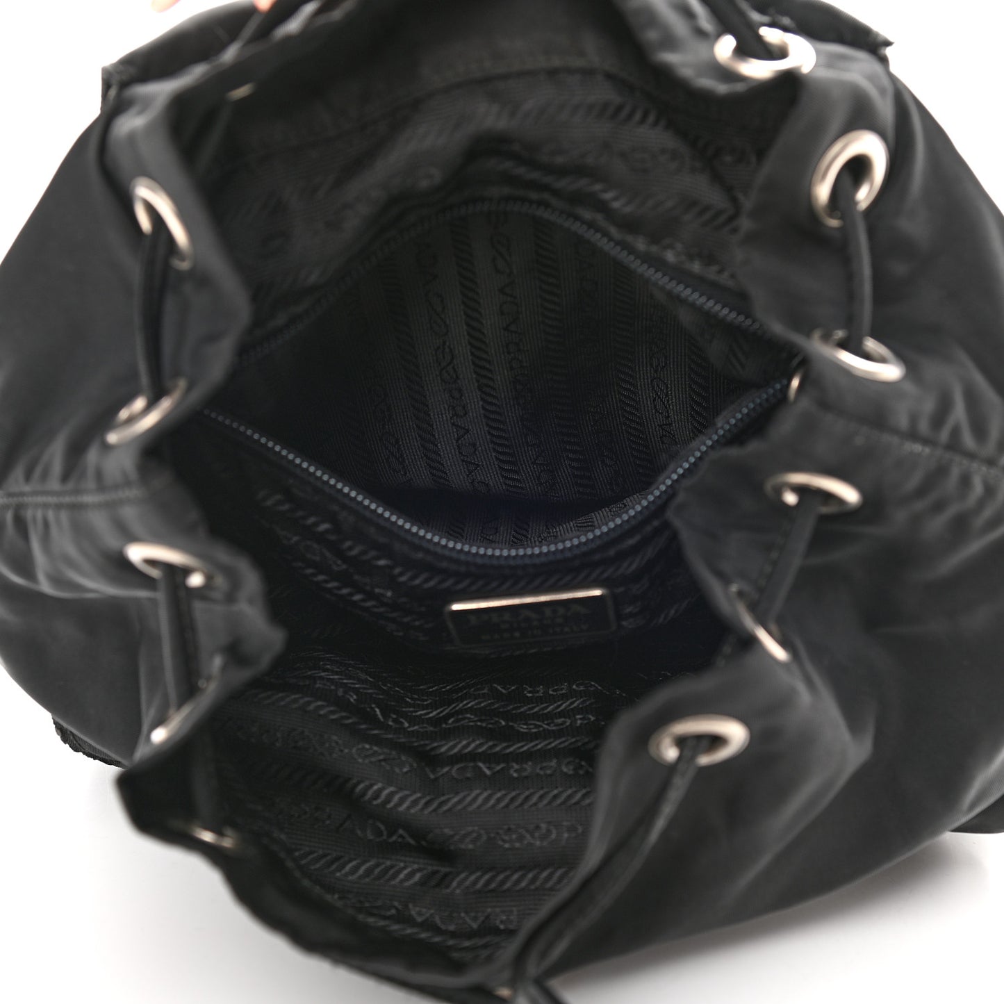 Nylon Vela Medium Backpack Black