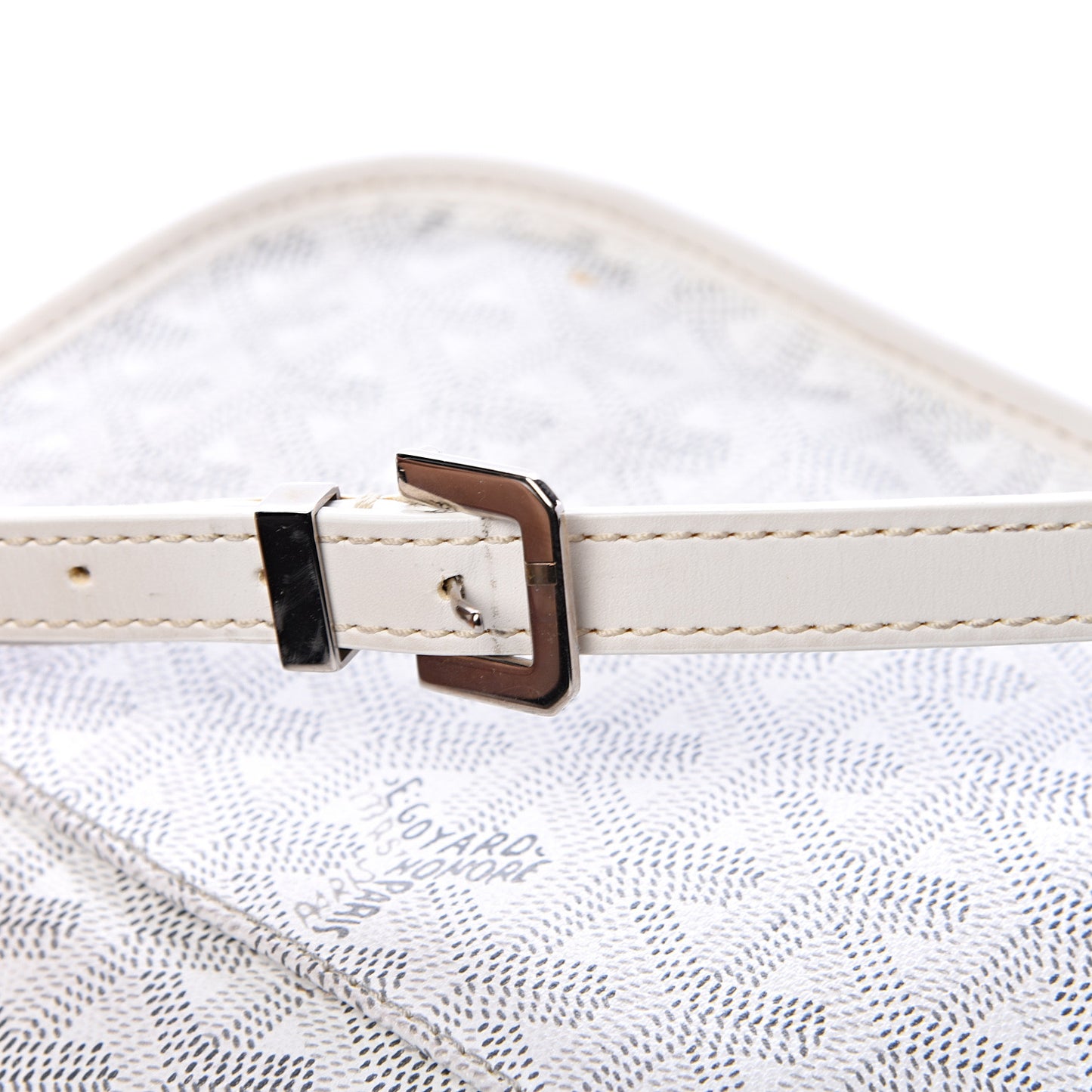 Goyardine Belvedere PM Messenger Bag White