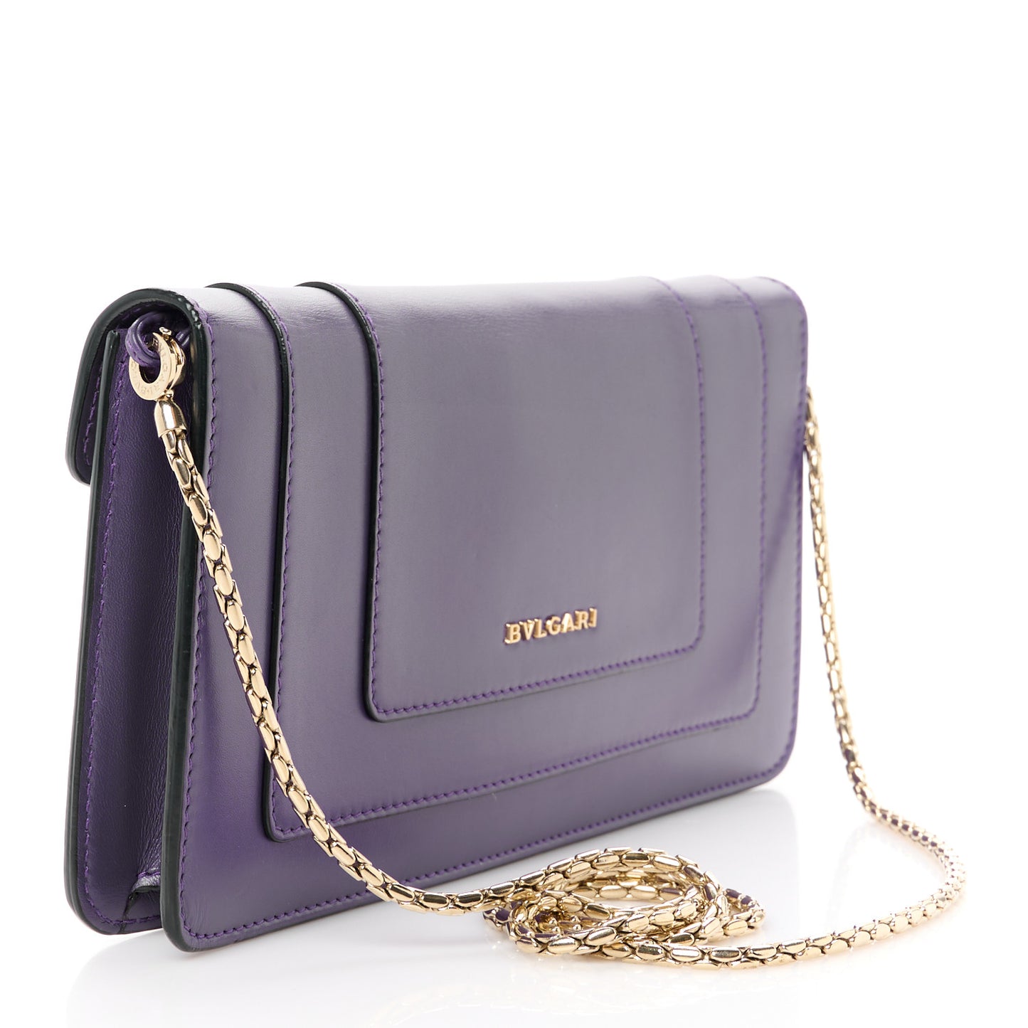Calfskin Serpenti Forever Shoulder Bag Purple