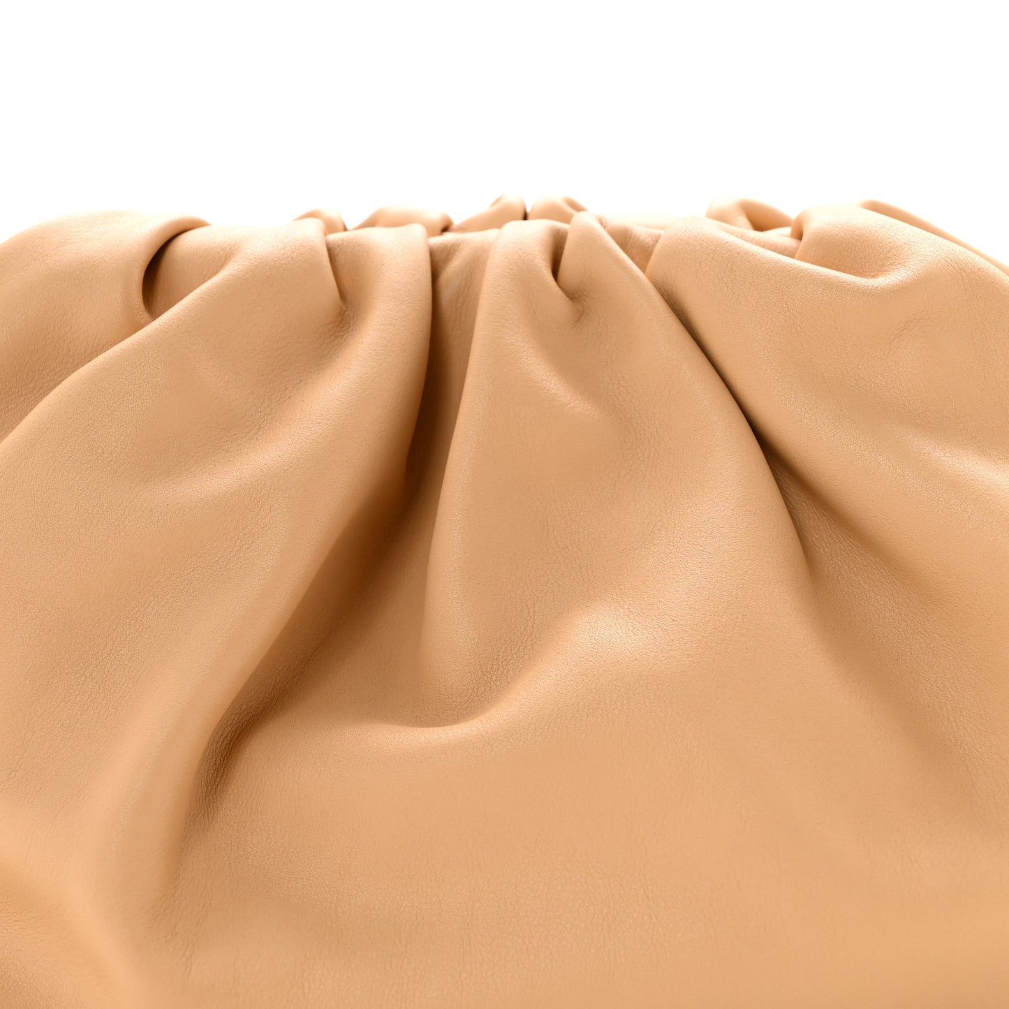 Smooth Butter Calf The Pouch Oversized Clutch Biscotto