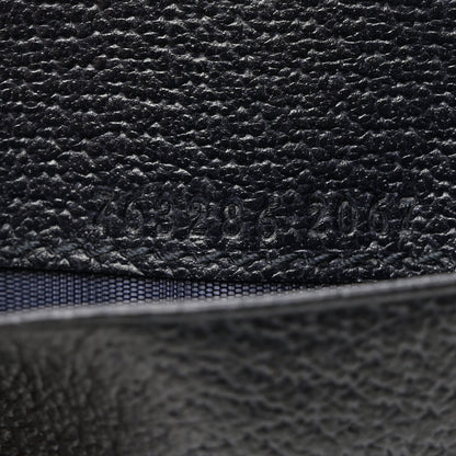 Gucci GG Supreme Monogram Textured Dollar Calfskin Card Case Blue Dark Blue 7 of 8