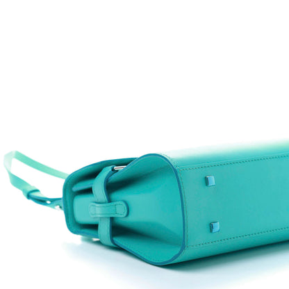 Delvaux Smooth Calfskin Mini Tempete Satchel Turquoise 7 of 15