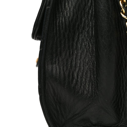 Chanel Lambskin Quilted Medium Single Flap Black 10 of 15