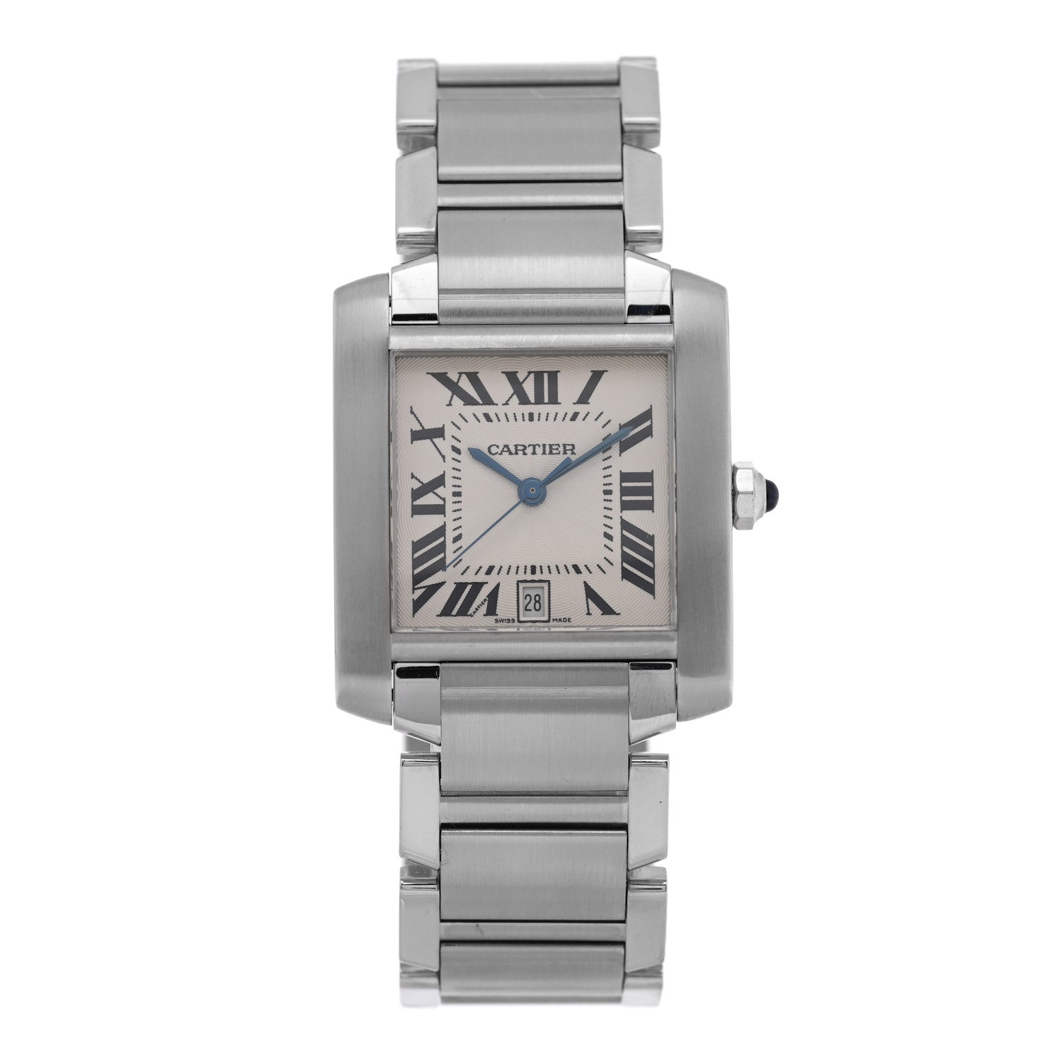 Cartier Stainless Steel 28mm Tank Francaise Automatic Watch 1 of 4