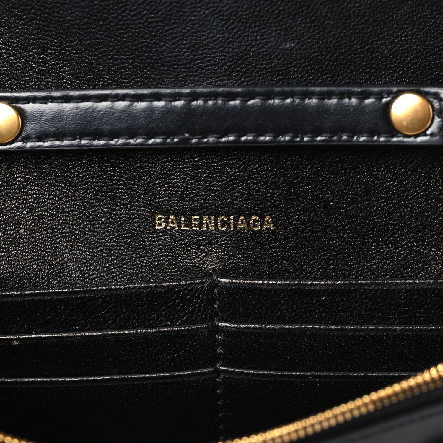 Balenciaga Shiny Box Calfskin Hourglass Chain Bag Black 6 of 8