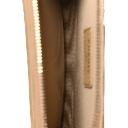 Chanel Lambskin Quilted Crystal CC Zip Card Holder Dark Beige 5 of 8