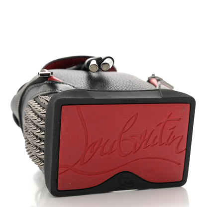 Christian Louboutin Calfskin Spiked Mini Explorafunk Keyring Bag Black 4 of 9