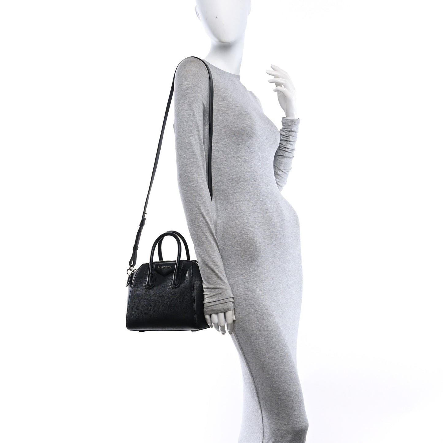 Sugar Goatskin Mini Antigona Black