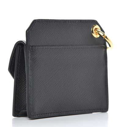 Prada Saffiano Metal Coin Purse Black 3 of 9