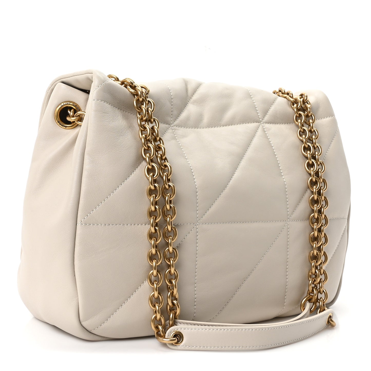 Lambskin Matelasse Monogram Medium Jamie 4.3 Crema Soft